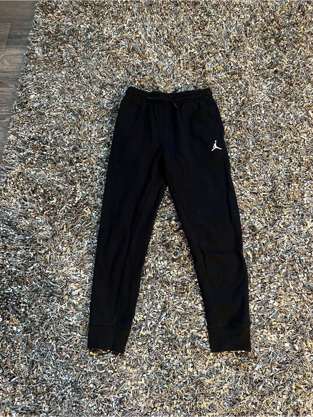 Jordan Boys Black Fleece Jogger Pants Size M 10-12